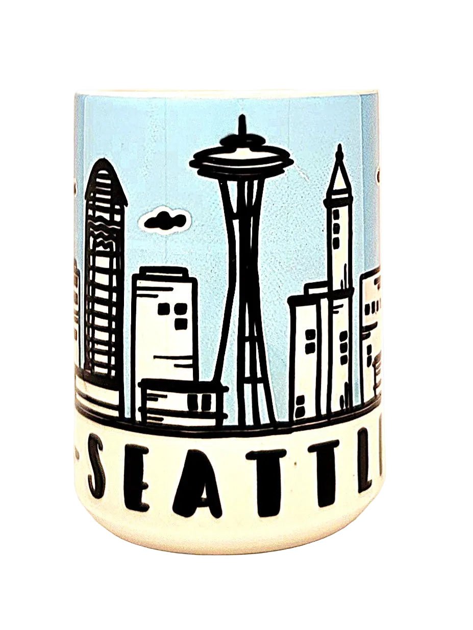 Seattle Souvenir Mug - 15oz Ceramic Travel Keepsake - Coffee Quips Custom Drinkware