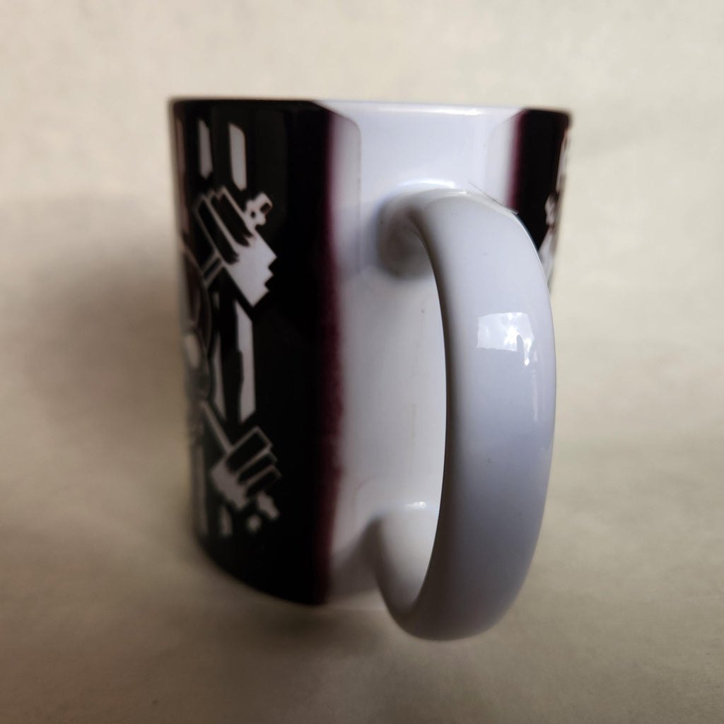 Skull & Weights Ceramic Coffee Mug, Patriotic Fitness Gift - Coffee Quips Custom Drinkware