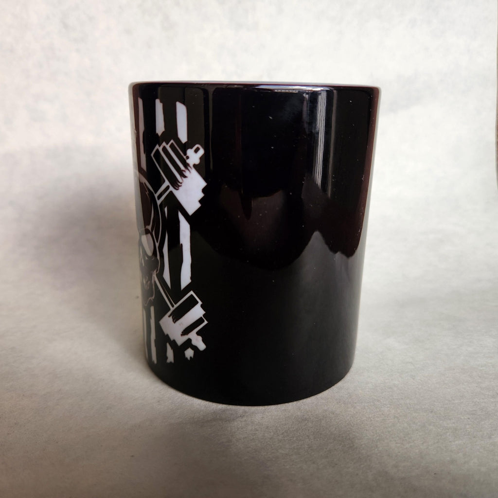 Skull & Weights Ceramic Coffee Mug, Patriotic Fitness Gift - Coffee Quips Custom Drinkware