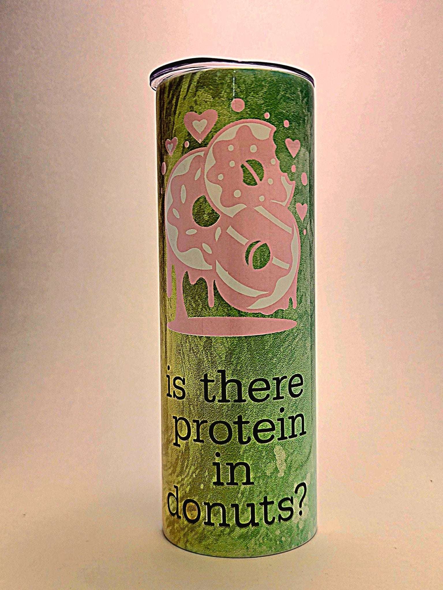 Stainless 20oz insulated Donuts funny quote weight loss tumbler with BPA Free press on Lid - Coffee Quips Custom Drinkware