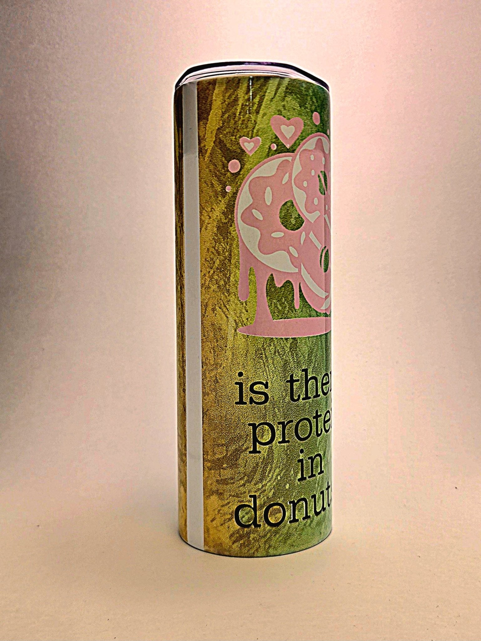 Stainless 20oz insulated Donuts funny quote weight loss tumbler with BPA Free press on Lid - Coffee Quips Custom Drinkware