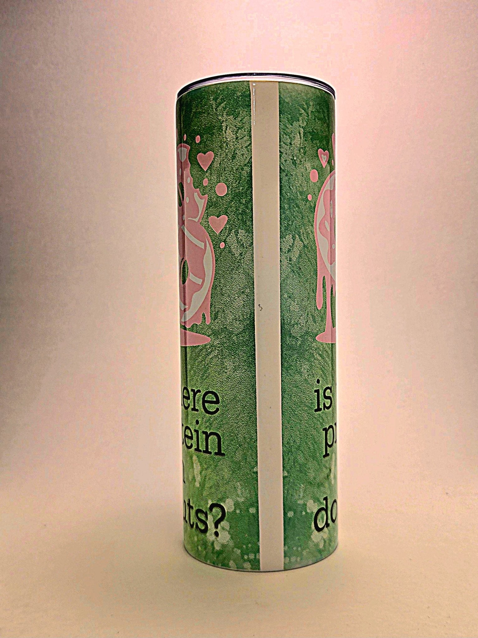 Stainless 20oz insulated Donuts funny quote weight loss tumbler with BPA Free press on Lid - Coffee Quips Custom Drinkware