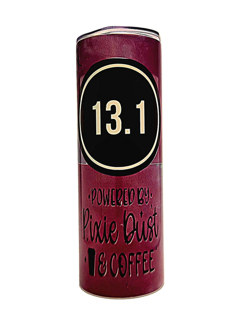 Stainless 20oz Insulated 13.1 Half Marathon Finisher tumbler with BPA Free push on lid - Coffee Quips Custom Drinkware