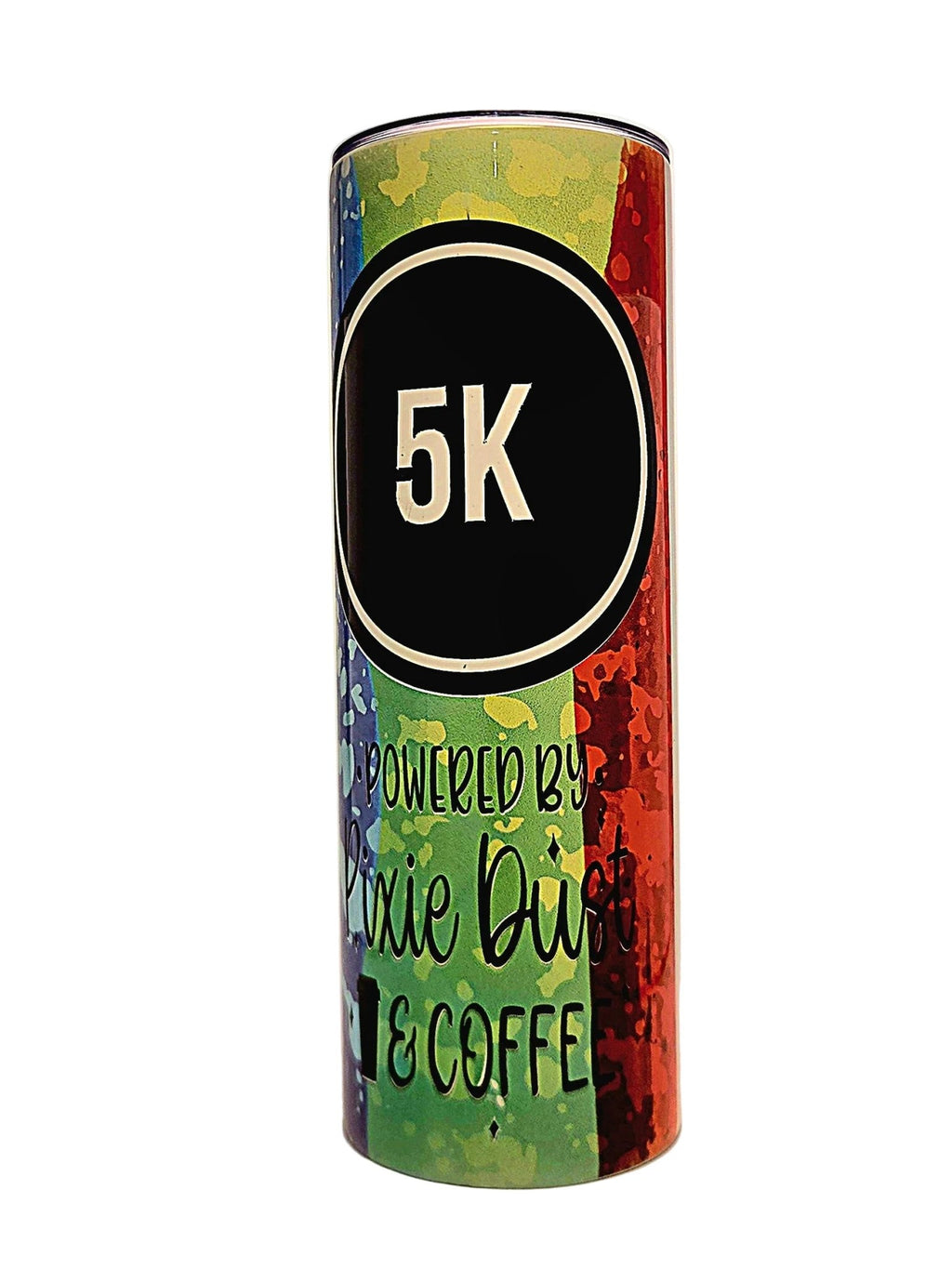 Stainless Insulated Straight Side 20oz 5K finisher tumbler with BPA Free push on Lid - Coffee Quips Custom Drinkware