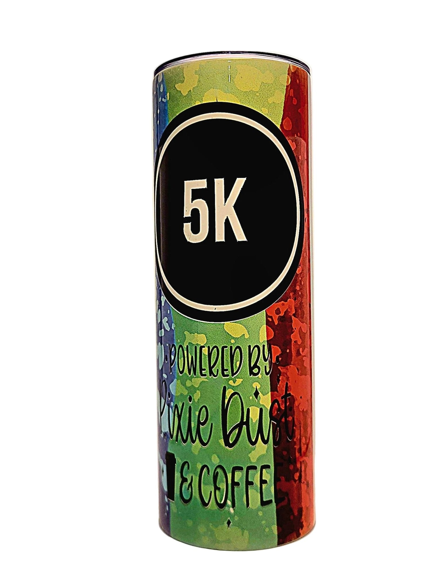 Stainless Insulated Straight Side 20oz 5K finisher tumbler with BPA Free push on Lid - Coffee Quips Custom Drinkware