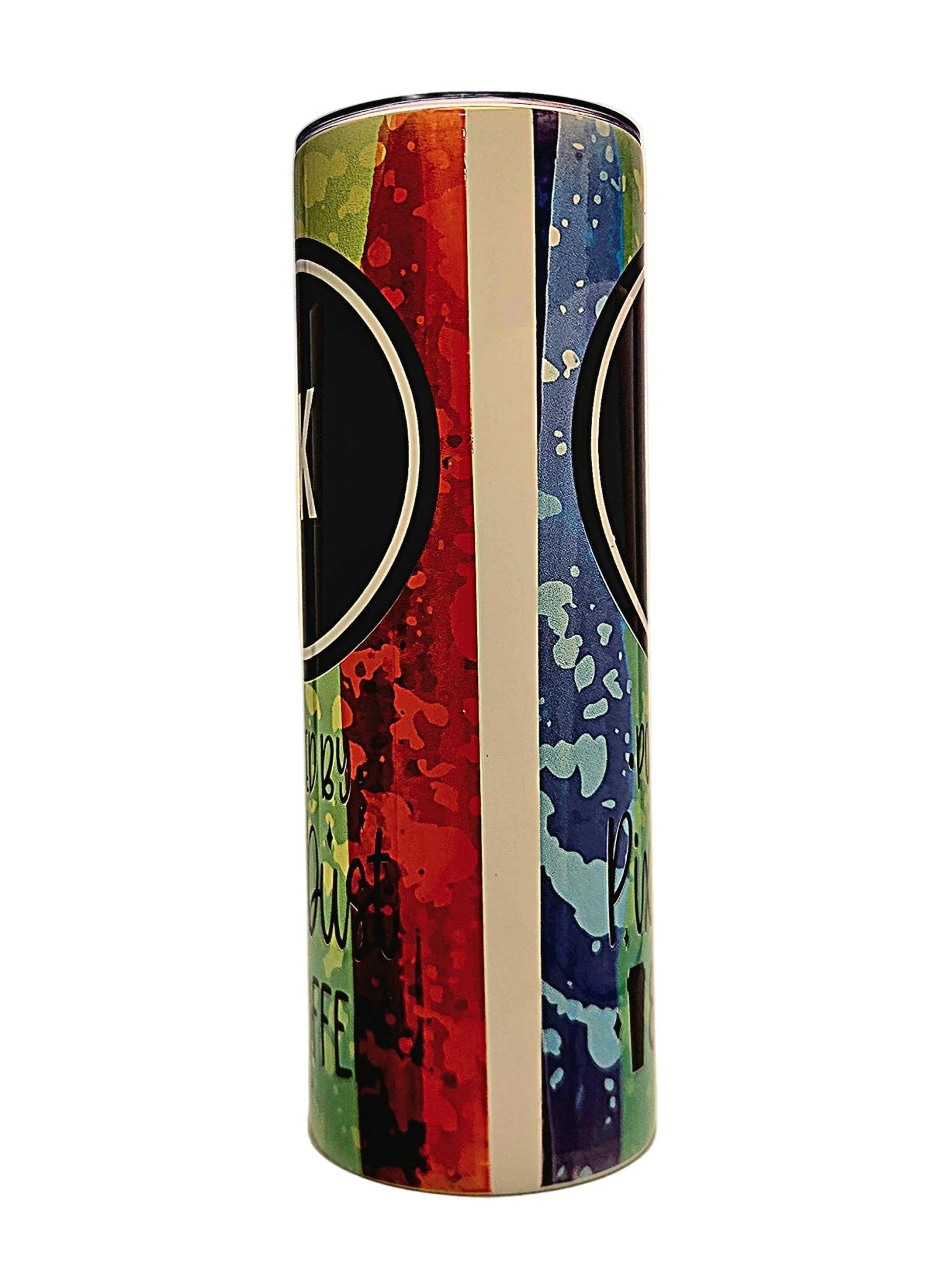 Stainless Insulated Straight Side 20oz 5K finisher tumbler with BPA Free push on Lid - Coffee Quips Custom Drinkware