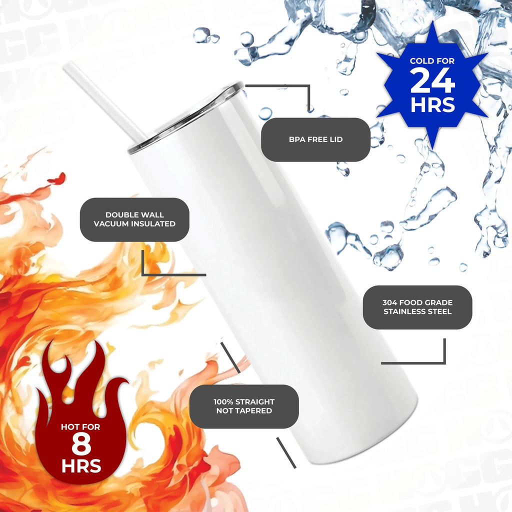 Stainless Steel 20oz Life is Better With a Dog Tumbler with push on BPA Free Lid - Coffee Quips Custom Drinkware