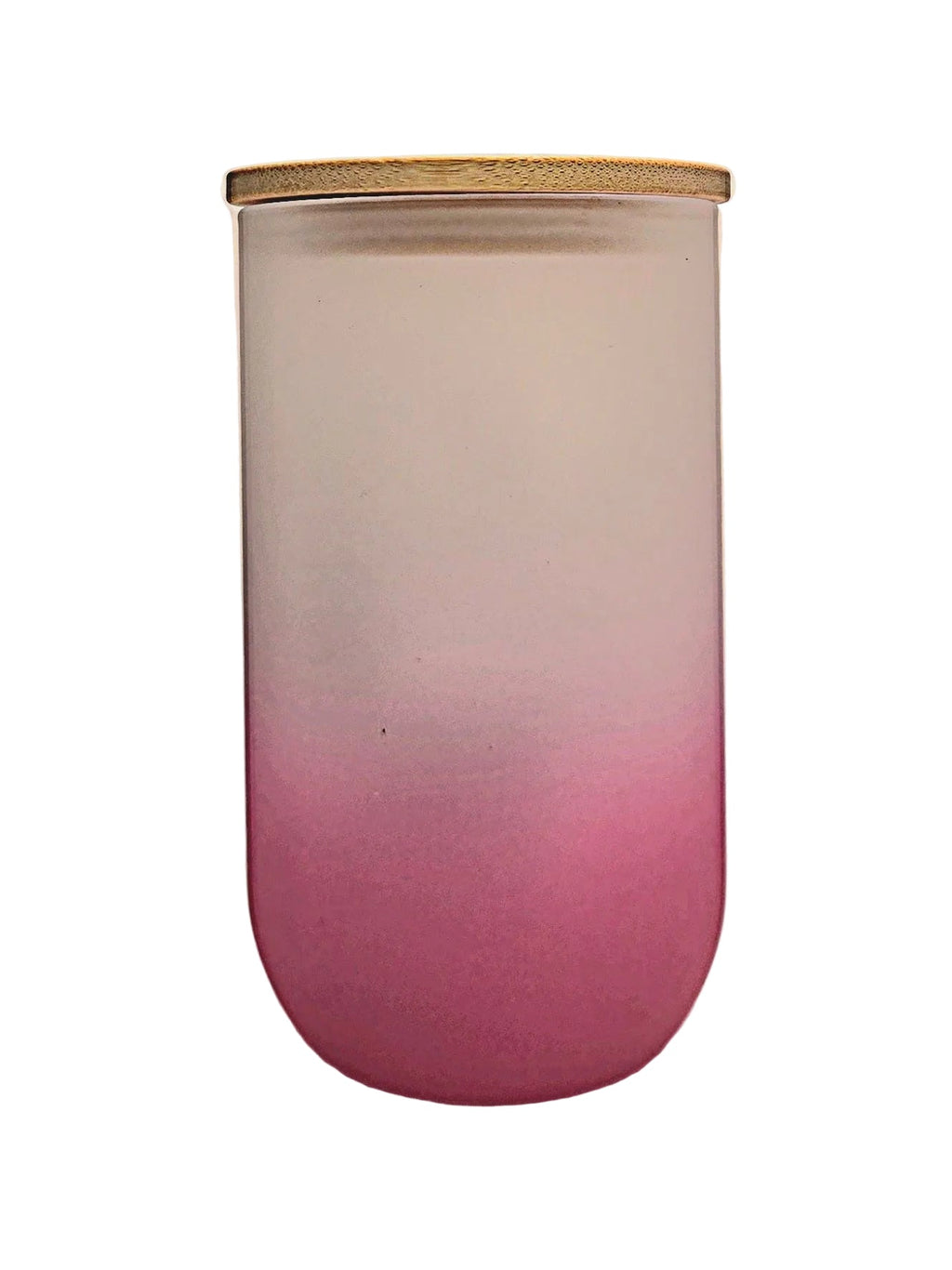 Stemless Wine Glass 18oz Pink Ombre Matte finish Wine Gnome - Coffee Quips Custom Drinkware
