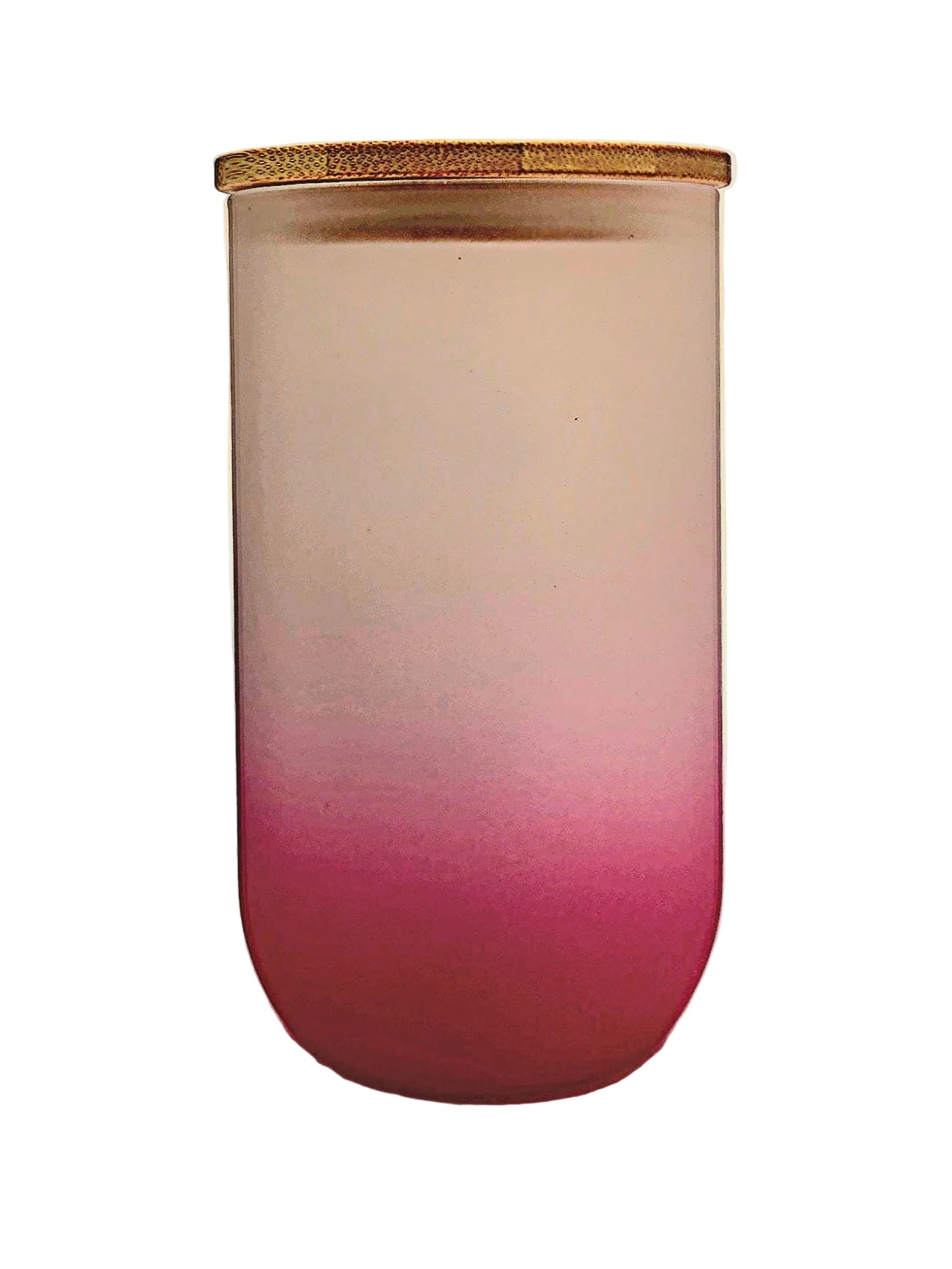 Stemless Wine Glass 18oz Pink Ombre Matte finish Wine is my Love Language fun quote - Coffee Quips Custom Drinkware