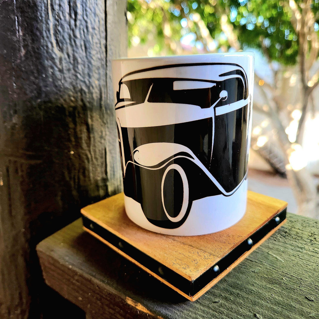 Street Rod Hotrod Ceramic Coffee Mug, American Muscle Car - Coffee Quips Custom Drinkware