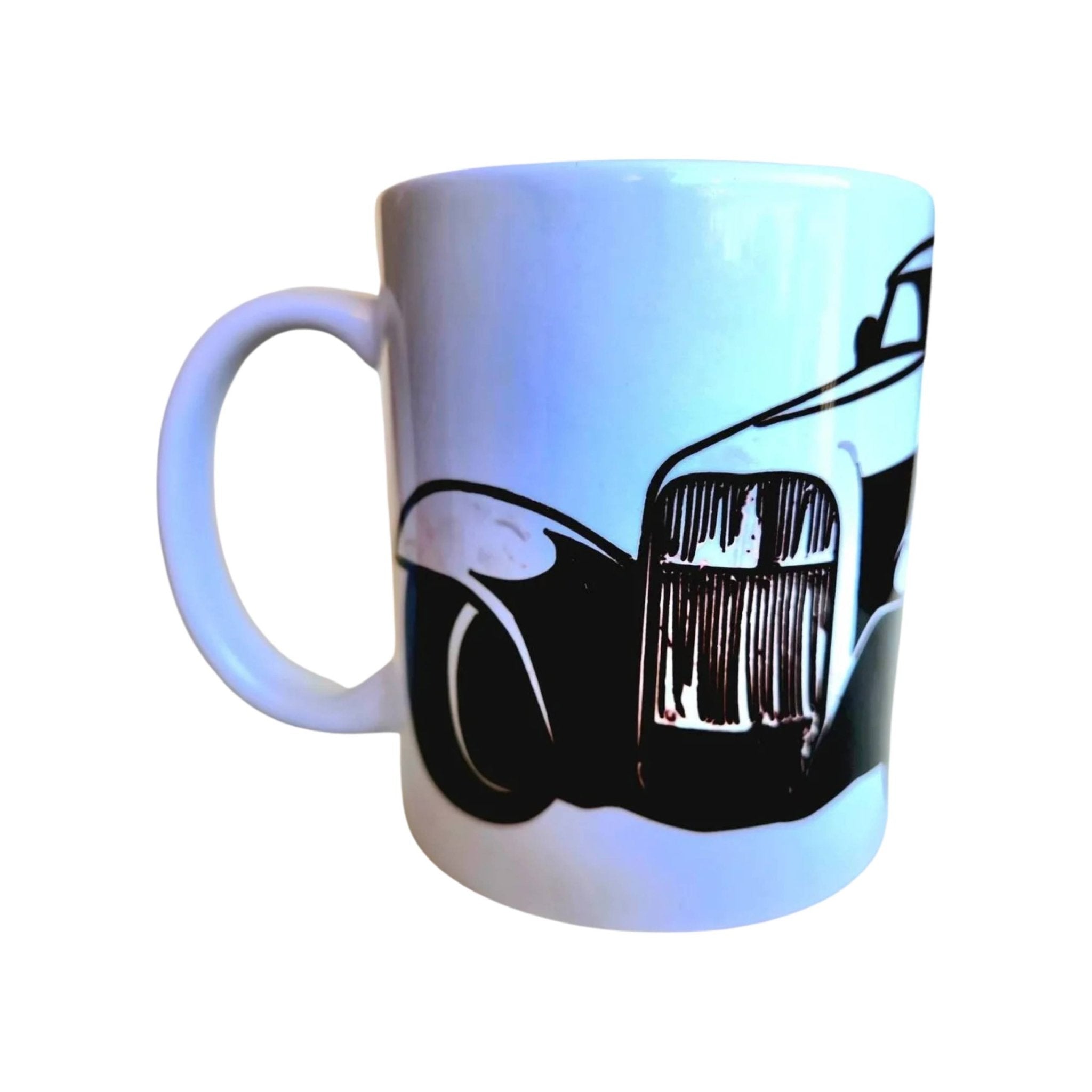 Street Rod Hotrod Ceramic Coffee Mug, American Muscle Car - Coffee Quips Custom Drinkware