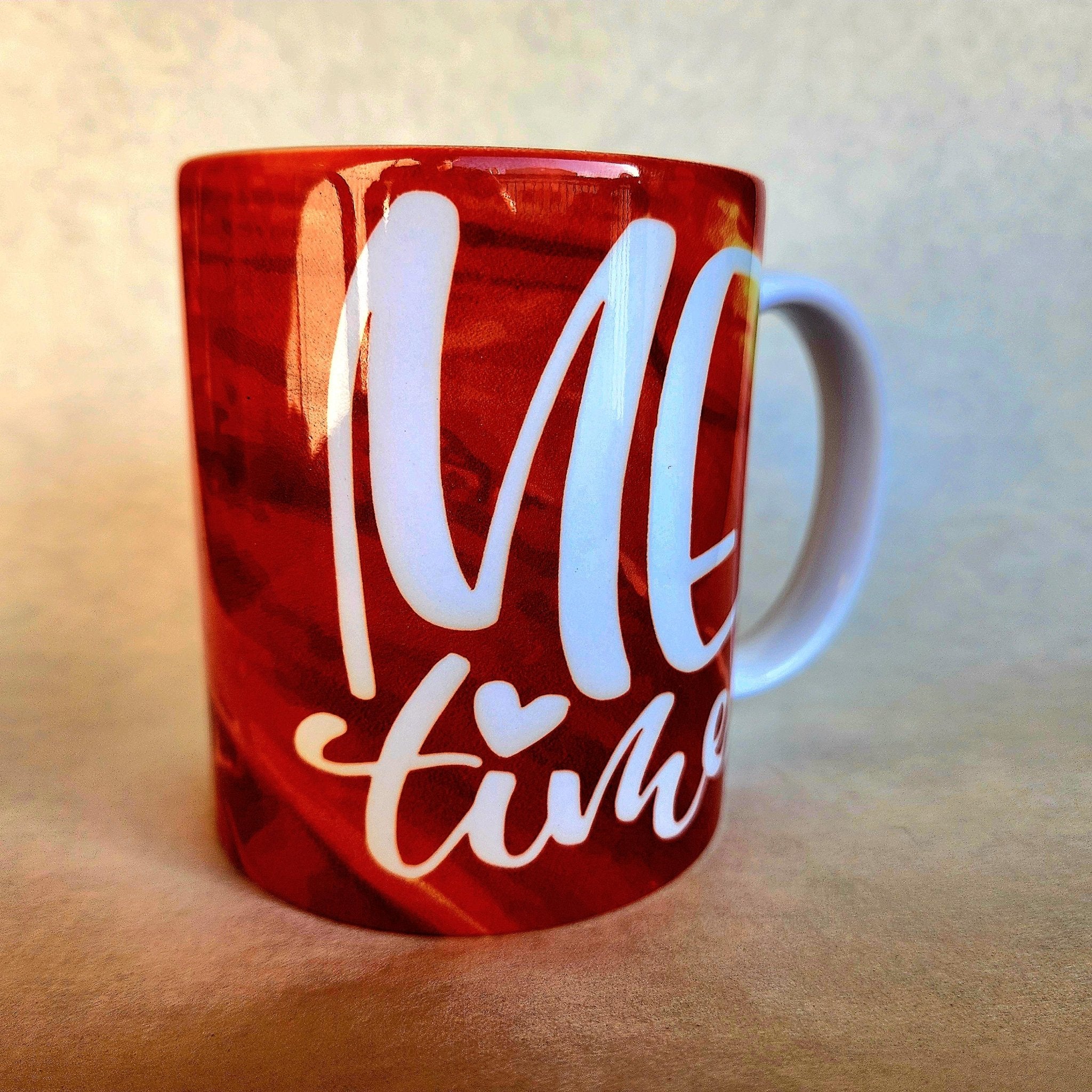 Tea Time Ceramic Mug - Relax Reflect Enjoy - Coffee Quips Custom Drinkware