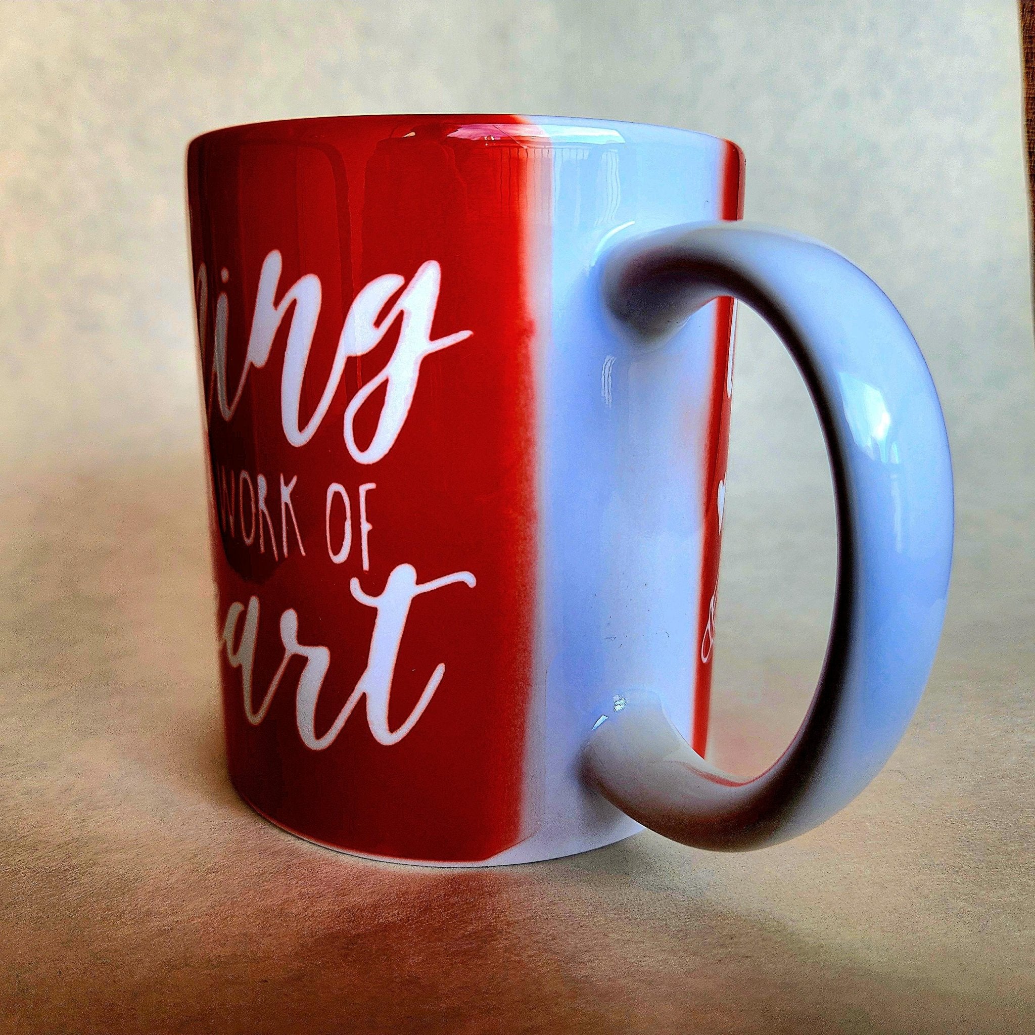 Teaching is From the Heart Mug, Gift for Teachers - Coffee Quips Custom Drinkware