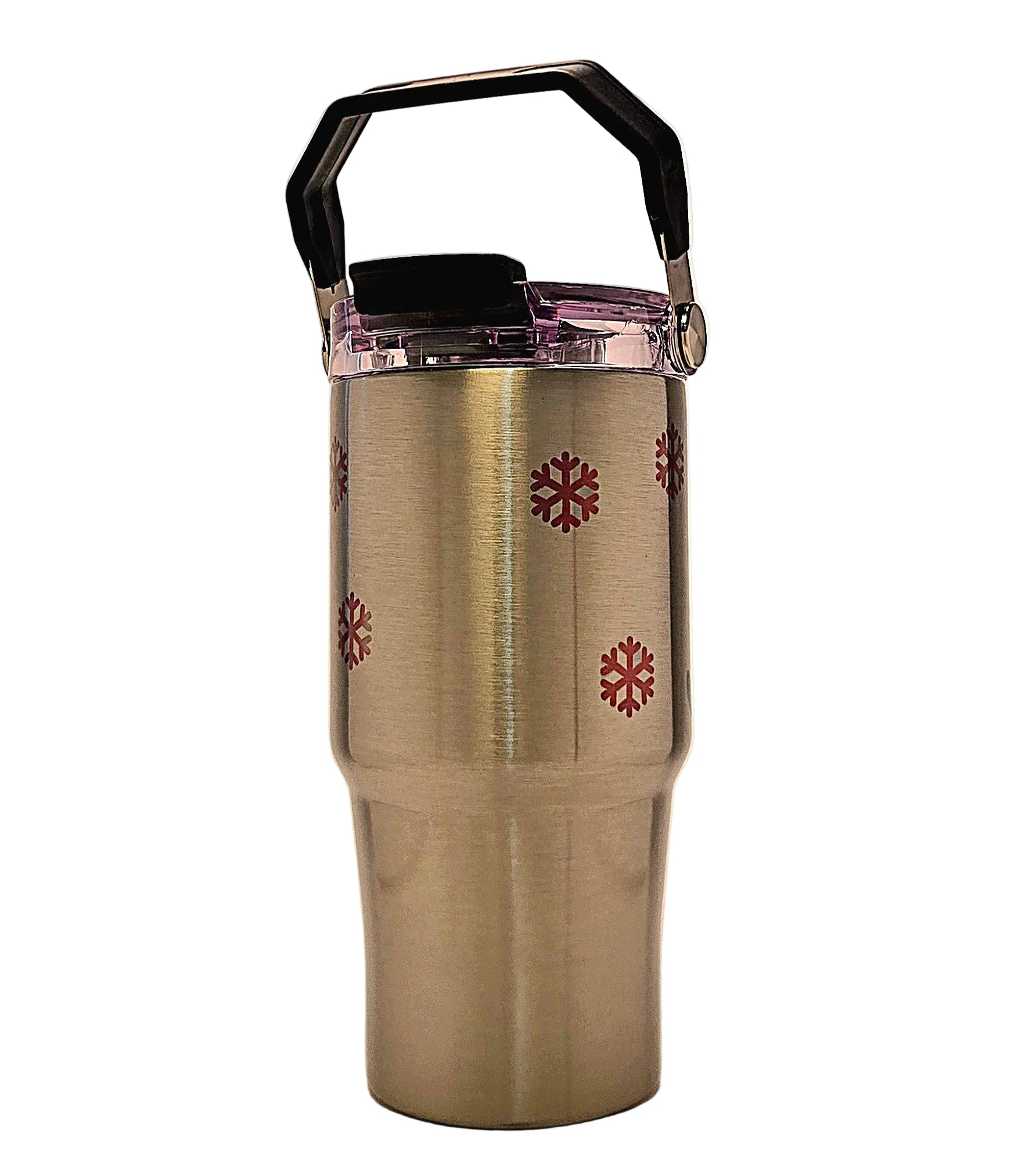 Three Black Cats winter 20oz Stainless Steel Tumbler with tri sip lid - Coffee Quips Custom Drinkware