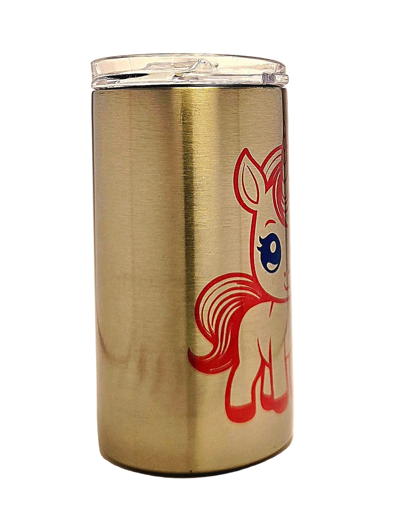 Toddler Unicorn Tumbler: Pink 12oz Stainless Steel Cup - Coffee Quips Custom Drinkware