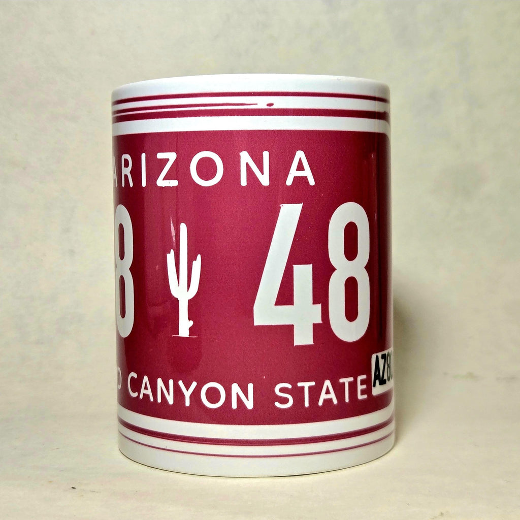 Vintage Arizona plate Souvenir Ceramic Coffee Mug - 15oz High Capacity - Coffee Quips Custom Drinkware