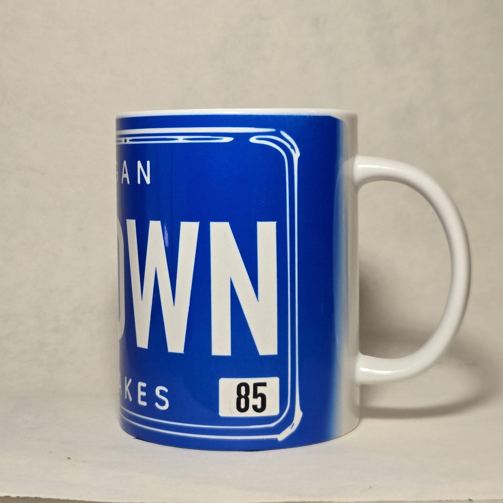 Vintage Michigan License Plate Souvenir Ceramic Coffee Mug - Large Capacity 15oz - Coffee Quips Custom Drinkware