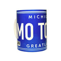 Vintage Michigan License Plate Souvenir Ceramic Coffee Mug - Large Capacity 15oz - Coffee Quips Custom Drinkware
