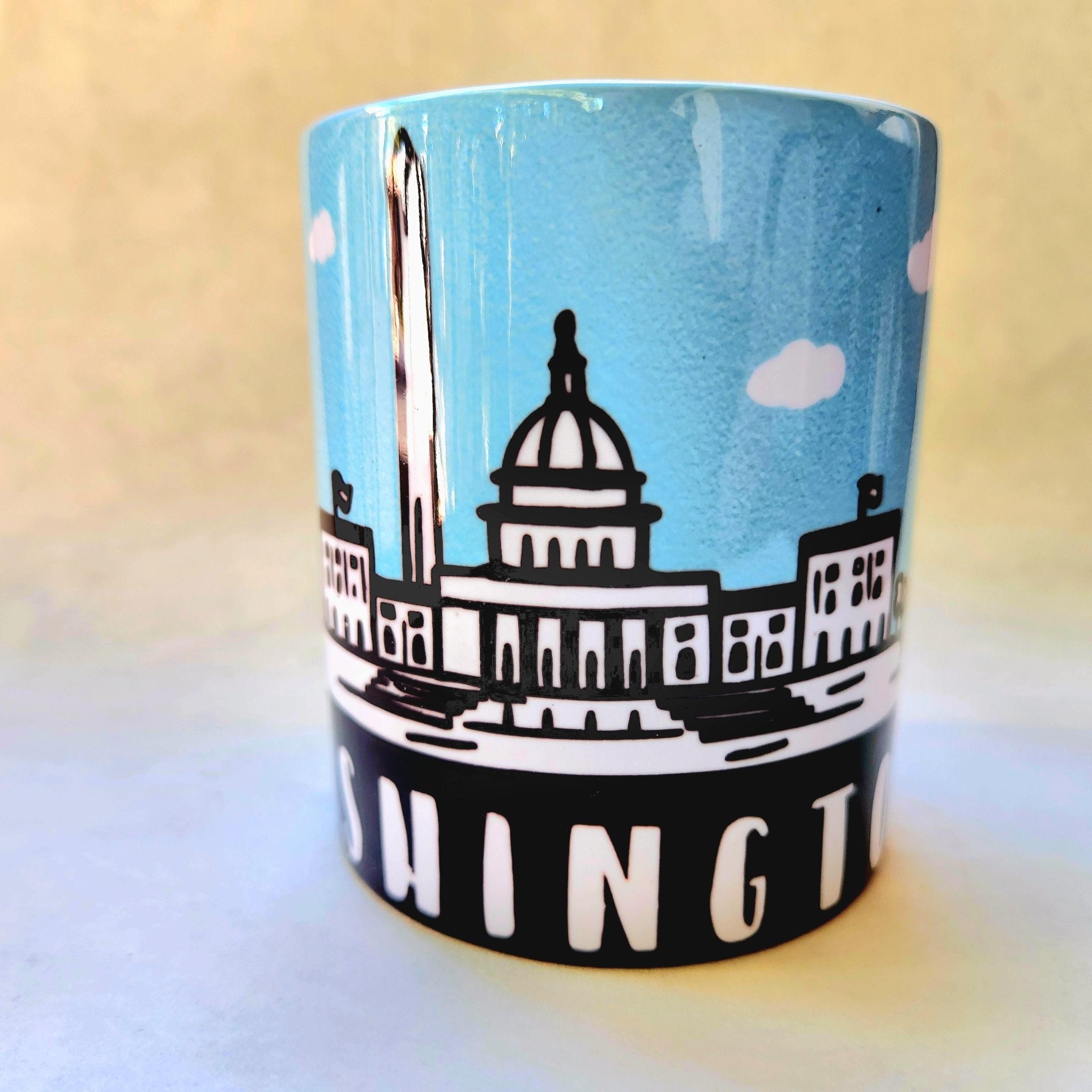 Washington DC Souvenir Monuments Ceramic Coffee Mug: Skyline - Coffee Quips Custom Drinkware
