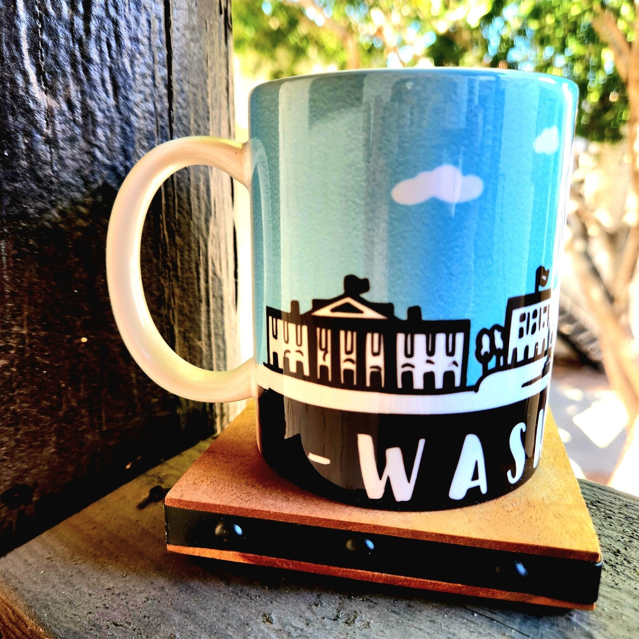 Washington DC Souvenir Monuments Ceramic Coffee Mug: Skyline - Coffee Quips Custom Drinkware